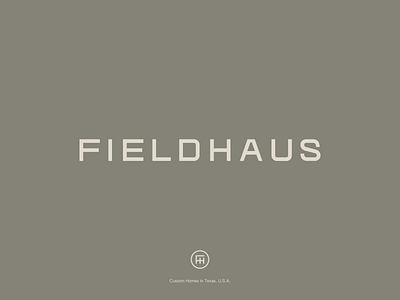 Fieldhaus Branding brand custom type design home interior design logo logomark logotype typography wordmark