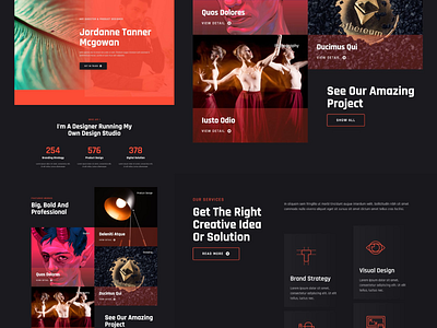 Portfolio Web Design dark mode design designer portfolio ui ux web