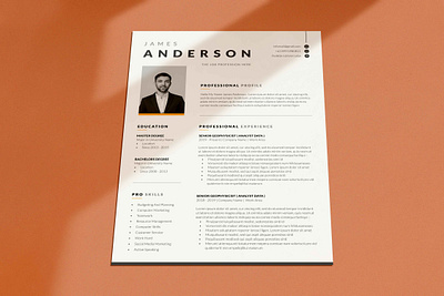Resume or CV Template a4 clean cover letter creatiforest creative curriculum vitae cv cv design minimal resume template