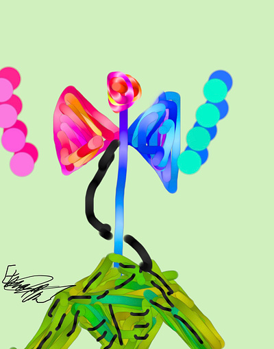 Bubble sirenhead art design digital painting horror illustration painting sirenhead