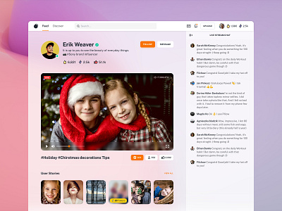 Social Token - Live Streaming 24designstudio livestreaming photosharing redeem sketchapp social platform ui ui design ux uxdesign videosharing