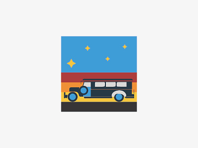 Biyahe Icons - Jeep art design flat icon illustration illustrator logo minimal philippines vector
