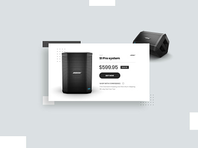 Special Offer UI Design - Daily UI 036 adobe photoshop bose daily ui dailyui dailyuichallenge design minimalistic modern sale special offer ui web design webdesign