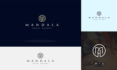 MANDALA - ROYAL RESORT 3d animation branding design flat graphic design illustration logo logo design luxury minimal minimalist minimalist logo modern natural resorts royal ui unique visit