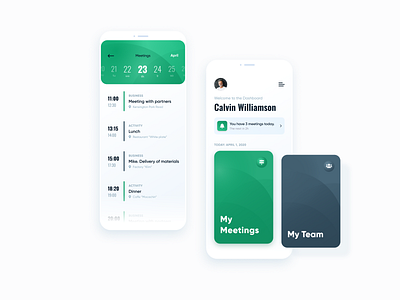 Schedule App app app design application burger menu calendar card design cards ui dashboad dashboard app dashboard design dashboard ui meeting meetings meetup my profile schedule schedule app scheduling team