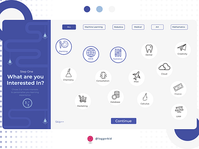 Discover Yourself blue branding creativity design discover information extraction trending ui uiux ux web interface webdesign
