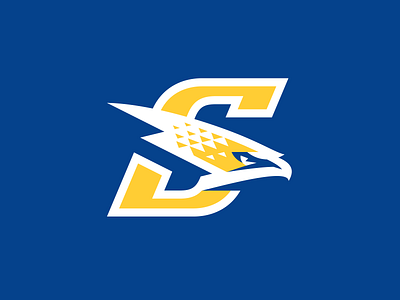 "S" for SACHS bird graphic maniac hawk logo illustration s logo sachs skyhawks sport sports branding sports design sports identity