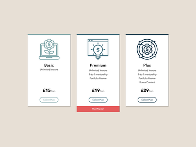 #DailyUI Day 30 - Pricing 030 30 dailyui dailyuichallenge design plans price pricing pricing page pricing plan pricing plans pricing table ui web