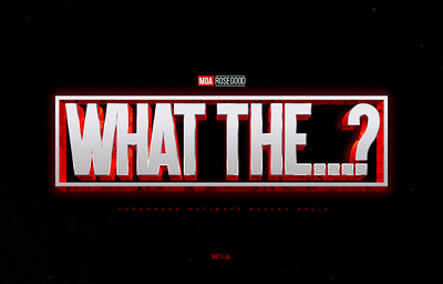 Superhero Ultimate Text Effects vol.3 3d avengers comics effects hero iron ironman logo man marvel mockup photoshop style styles superhero template text type what what if