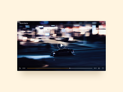 Daily UI 057 Video Player daily ui 057 daily ui challenge dailyui dailyui057 design inspiration movie player ui design video app video player webapp design website design website ui