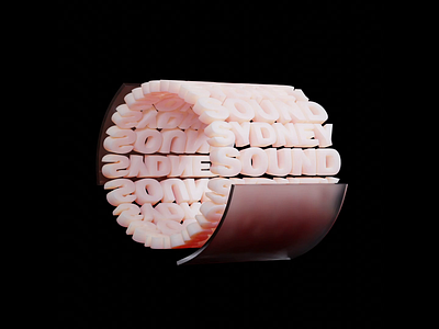 Sydney Sound 3d animation blender loop motion motion design sound sydney typography