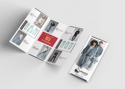 Denim Catalogue (Roll Fold) branding graphic design