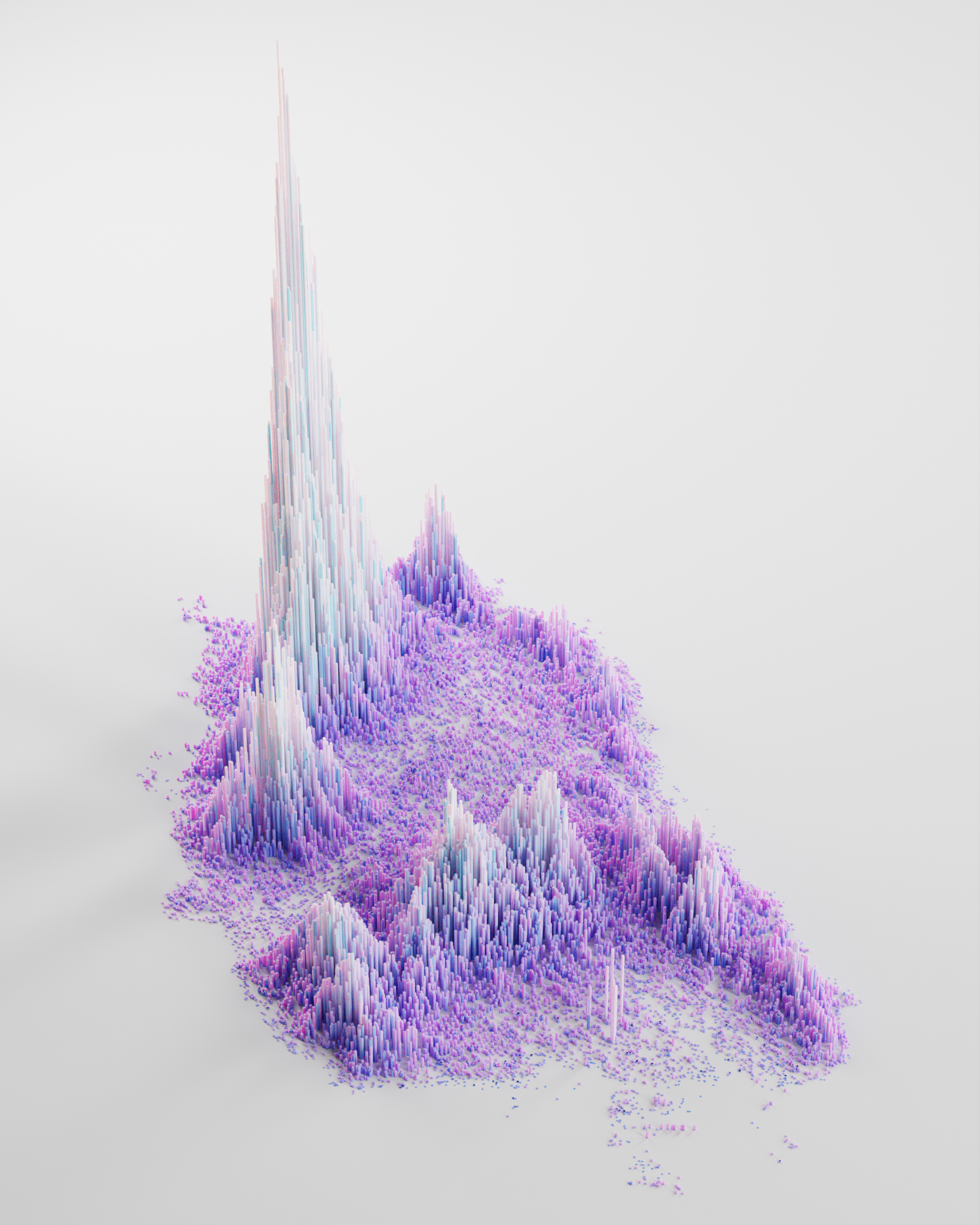Map Visualization in Blender 3D 3d backdrop branding design illustration