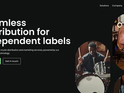 FUGA Redesign clean dark design figma marketing marketing design minimal modern modern design music web design website design