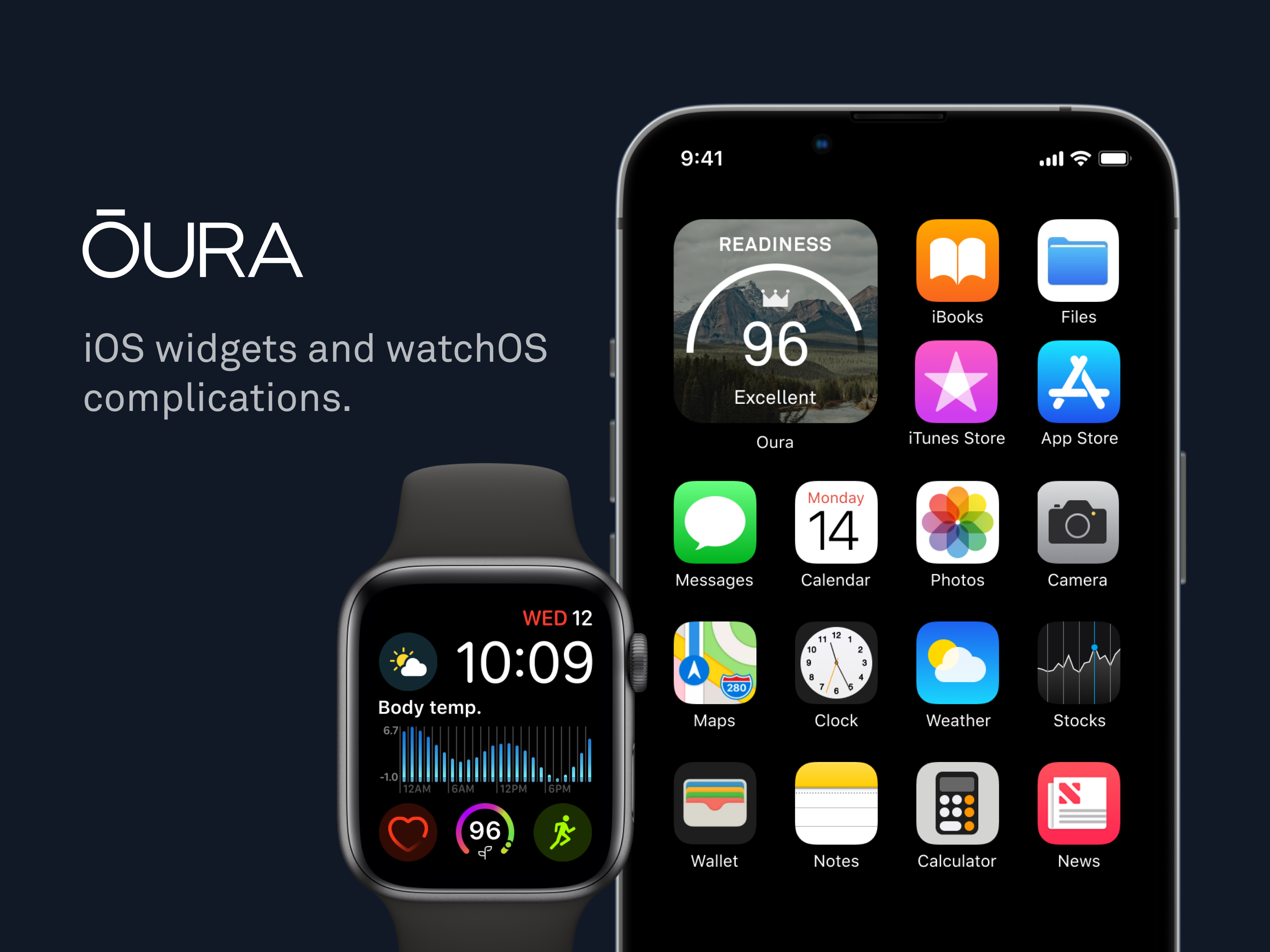 ŌURA iOS widgets and watchOS complications 💍 activity apple watch complications fitbit fitness garmin health ios iphone oura readiness sleep strain tracker ui ux watchos wearables whoop widgets