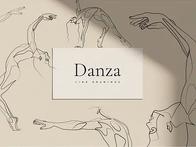 Danza - Dancer Line Art Drawings art artworks dance design drawing drawings elegant graphic graphics illustration illustration art illustrations illustrator line art line drawing line drawings lineart minimal playful templates