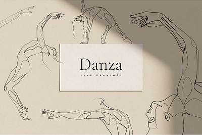 Danza - Dancer Line Art Drawings art artworks dance design drawing drawings elegant graphic graphics illustration illustration art illustrations illustrator line art line drawing line drawings lineart minimal playful templates