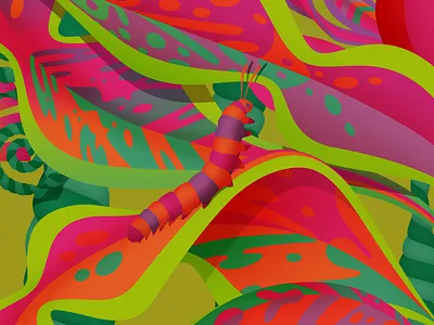 Details from 'Spring', 2020 bugs floral flowers illustration marianna orsho mariannaorsho seasons spring vector