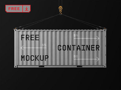 Free Container Mockup branding container design download free freebie identity logo mockup mockups packaging psd template typography