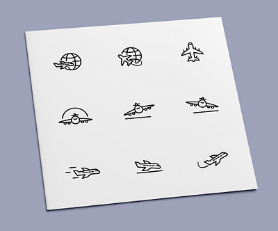 Plane Icons aircraft airplane flight fly icon icon design icon set icons plane travel