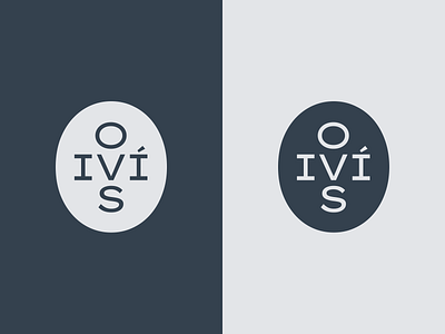 Oivís emblem branding dark mode emblem iceland logo logotype