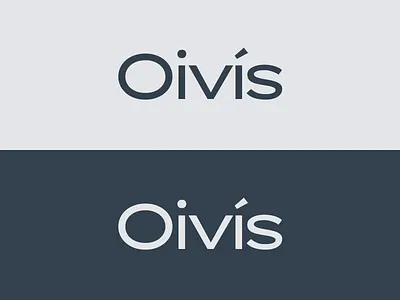 Oivís wordmark branding dark mode iceland logo logotype