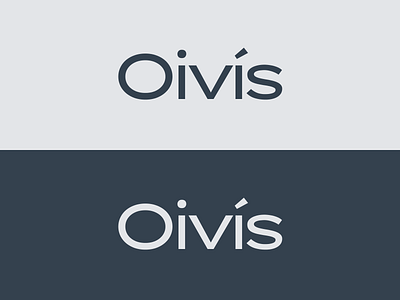 Oivís wordmark branding dark mode iceland logo logotype