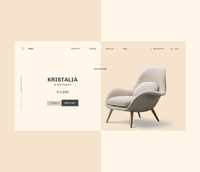 Furniture - Web design chair furniture furniture store landing page sofa ui uidesign userinterface ux uxdesign uxui webdesign