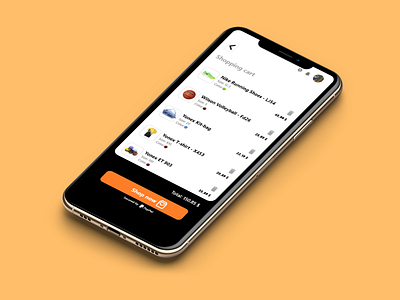 Shopping Cart app dailyui dailyuichallenge design flat ui ux