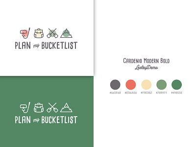 Plan My Bucketlist | Logo Project adobe illustrator adventure branding branding and identity branding design color pallet colors green logo logo and branding logo design nature travel traveling