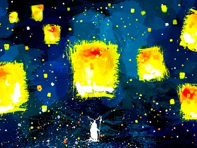 "light" art blue colorful digital art digital painting fantasy fantasy art illustration illustrator magic photoshop