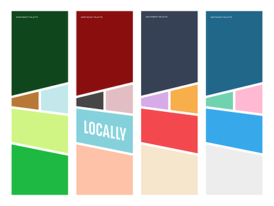 From Sea to Shining Sea branding color palette regional