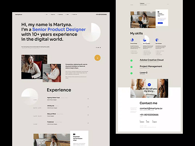 martyna.cv animation cv design designer designer portfolio landingpage minimalist onepage poland portfolio typography ui ux web webdesign webdesigner website wordpress