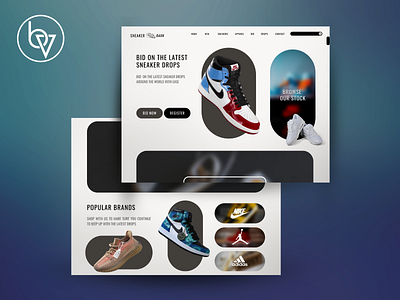 SNEAKER DASH - Website Design & Branding branding design logo ui ux web design web development webdesign