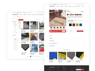 e-commerce website branding category ecommerce minimal product ui ux web