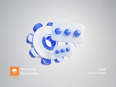 Icons & Things 3d 3d animation 3d art blender blender3d chat chat bubble cog cogs diorama icon icon design icon set iconography icons illustration isometric isometric design isometric illustration low poly