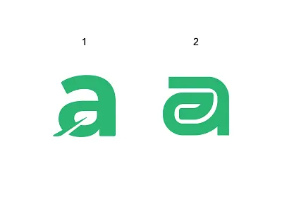 A + Herb Leaf bold branding design herbal herbs illustration leaf leaves logo logo design minimal monogram negative space vector vegan