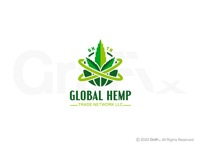 Global Hemp cbd leaf cbd leaf logo cbd logo marijuana logo