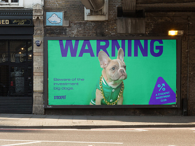 StockPot - OOH advertising branding colour dog investment ooh poster stock