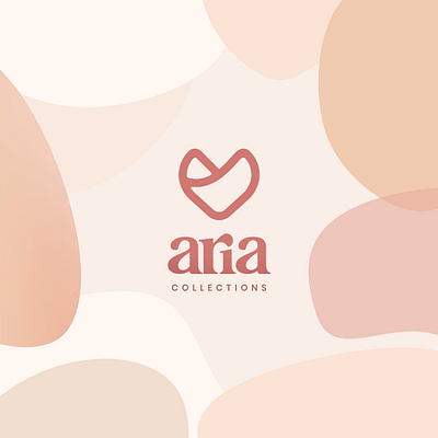 Aria Collections logo aria beauty brand identity branding chic design elegant fashion girly inspiration logo minimal