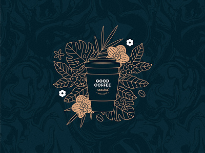 Coffee illustration coffee coffee cup coffeeshop illustration logo design lover marble texture vector xara