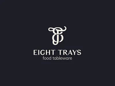 8 Trays Logo design logo