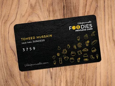 Udaipurwale Foodies Card Design branding card design design food card design graphic design graphics illustration photoshop
