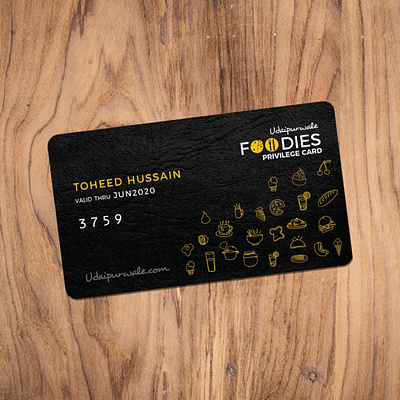 Udaipurwale Foodies Card Design branding card design design food card design graphic design graphics illustration photoshop