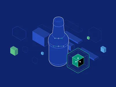 Another Dimension, New Mastery – An Isometric Illustration Tutor branding design illustration logo vector