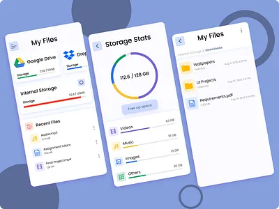 File Manager file manager mobile ui storage ui