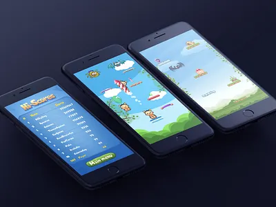 Kitty Jump - Illustrations and design for mobile game design developer studio game design game illustration gamedesign gamedev gamedeveloper gamedevelopment graphic design illustration mobdev mobile app mobile app design mobile design mobile development mobile game design mobile game development company mobile ui ui ux