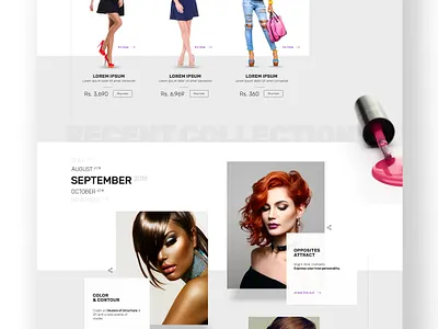 Cosmetics ecommerce [Concept] beauty classy clean contemporary cosmetics ecommerce fashio glamour makeup modern uidesign