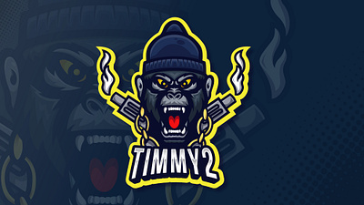 kingkong esport logo mascot design branding design esport esport logo game gaming identity illustration mascot vector