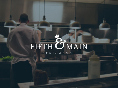 Fifth & Main Restaurant Logo concept branding design design 2020 inspiration logo logo 2020 logo design logo inspiration restaurant logo vector